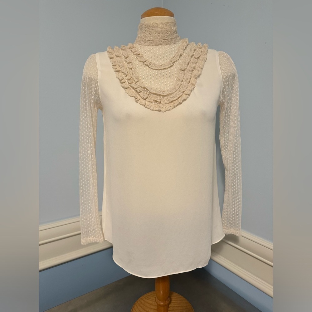 Zara - Victorian sheer lace blouse